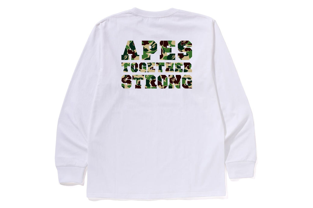 ABC CAMO COLLEGE ATS LS TEE | bape.com