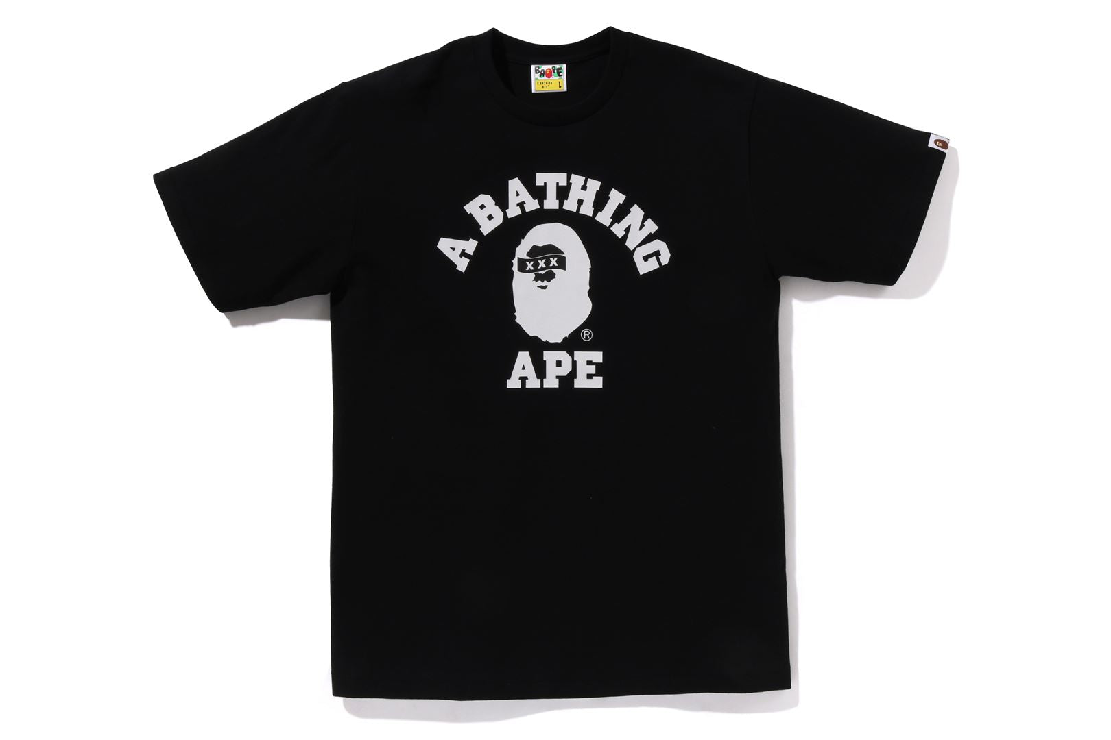 BAPE X GOD SELECTION XXX 】COLLEGE TEE | bape.com