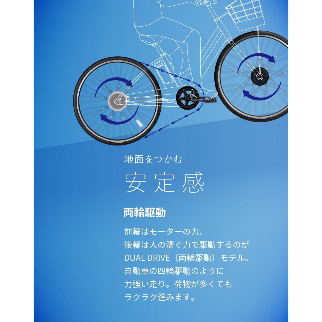 RK4B45-TC 防災サイクル ラクット 24インチ 24型 電動アシスト自転車