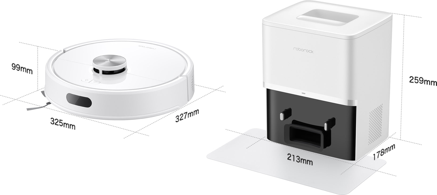 Roborock Q7T+ ロボット掃除機本体&自動ゴミ収集ドック付き Roborock