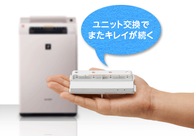 775 ユニット交換済み SHARP加湿空気清浄機 ブラウン 34畳 775