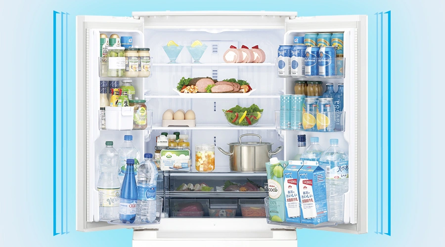 フレンチドア□シャープ 6ドア冷凍冷蔵庫 465L□SHARP SJ-XF47Y-T 6