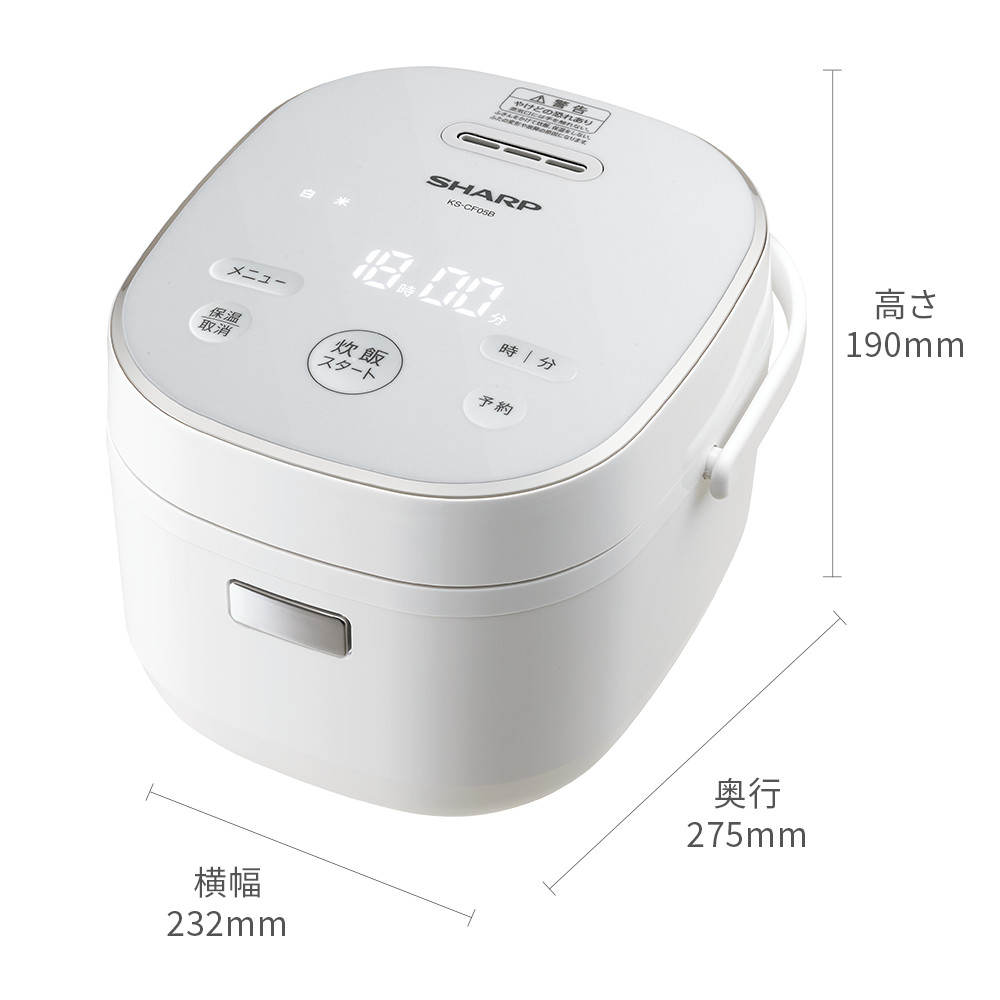 KS-CF05B | 炊飯器：シャープ