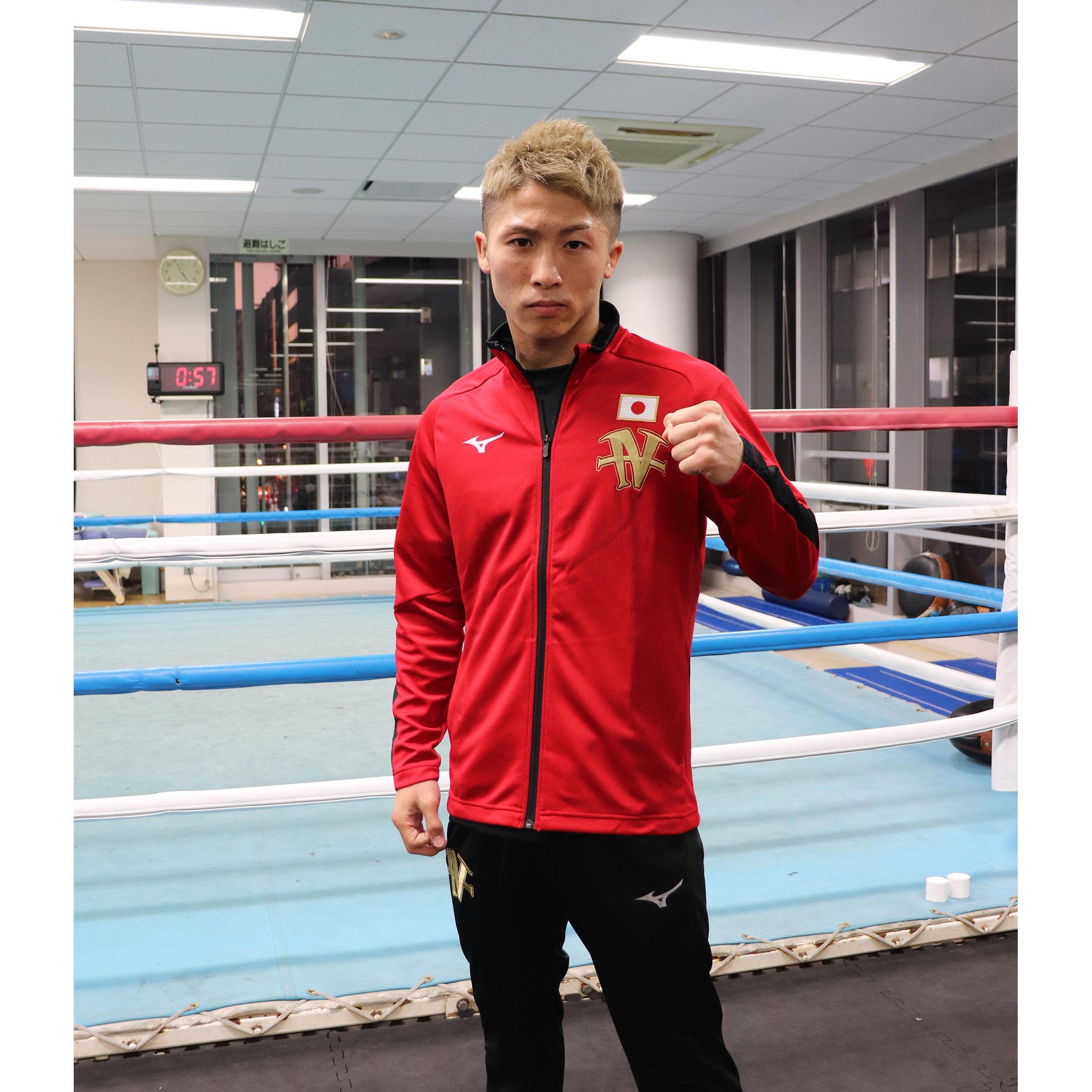 ミズノ 井上尚弥選手 世界戦モデル 限定品セットアップジャージ ミズノ