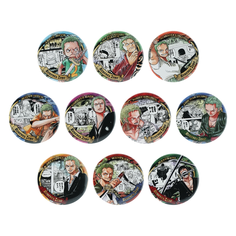東京ワンピースタワー トンガリBD缶バッジ ロロノア・ゾロ 東京