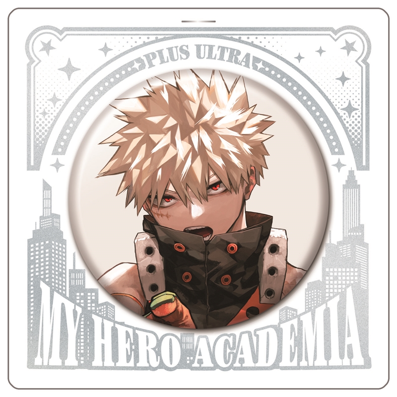 ヒロアカ アニマル缶バッジ 爆豪勝己 バクドック ヒロアカ アニマル缶