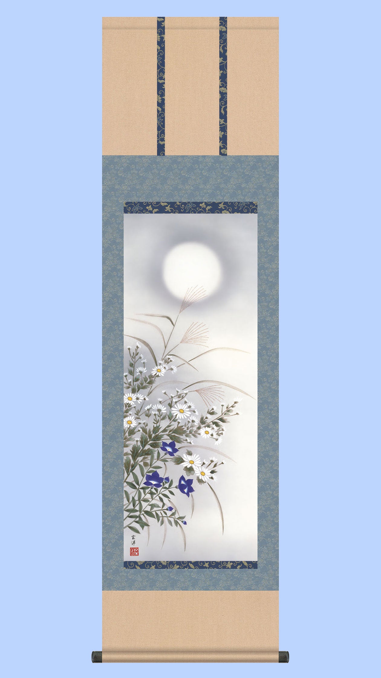 真作】掛軸 しだれ柳に燕図 花鳥画 柔らかな墨彩の世界