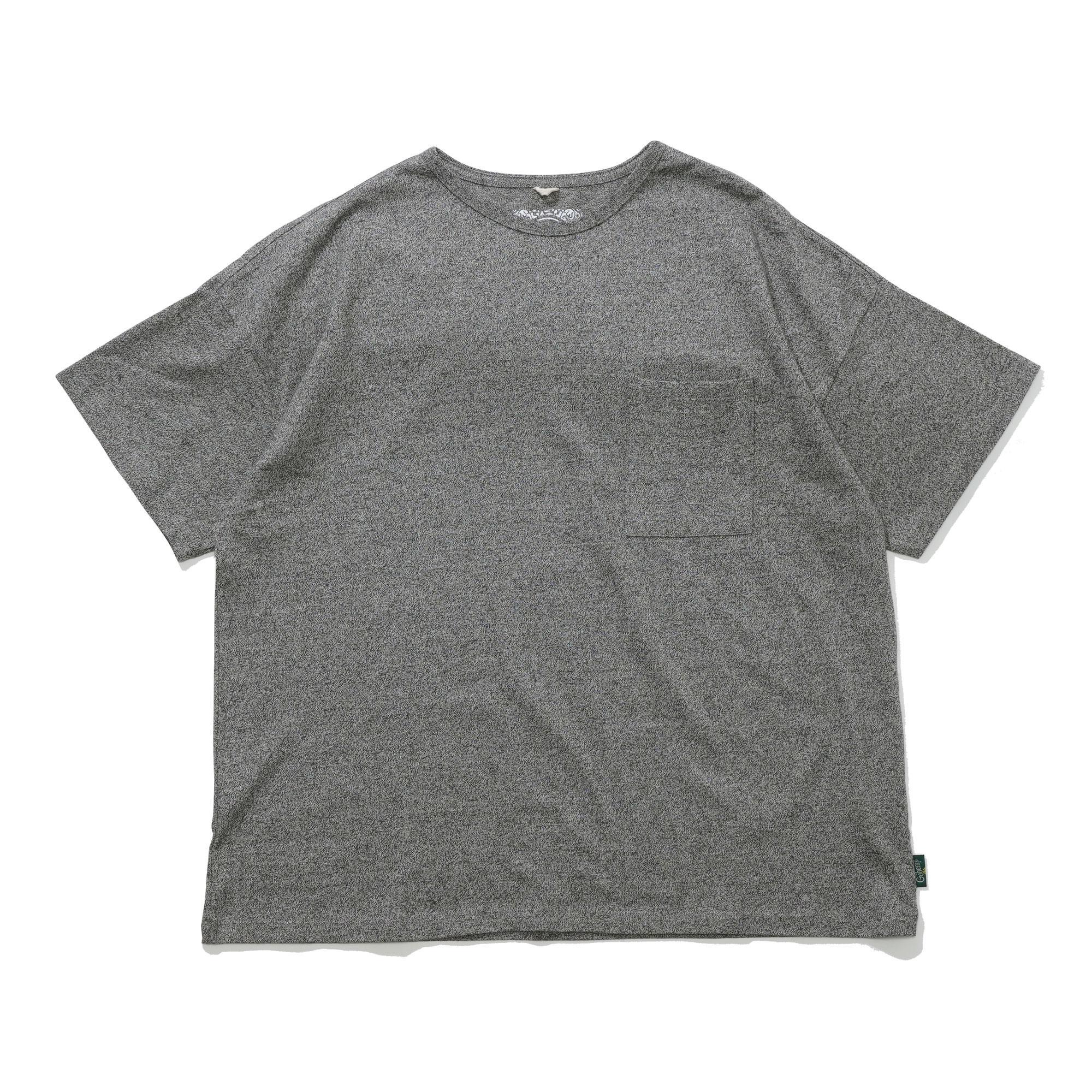 WIDE PK TEE／H/C JERSEY（BLACK HEATHER） | GOHEMP BASIC SERIES