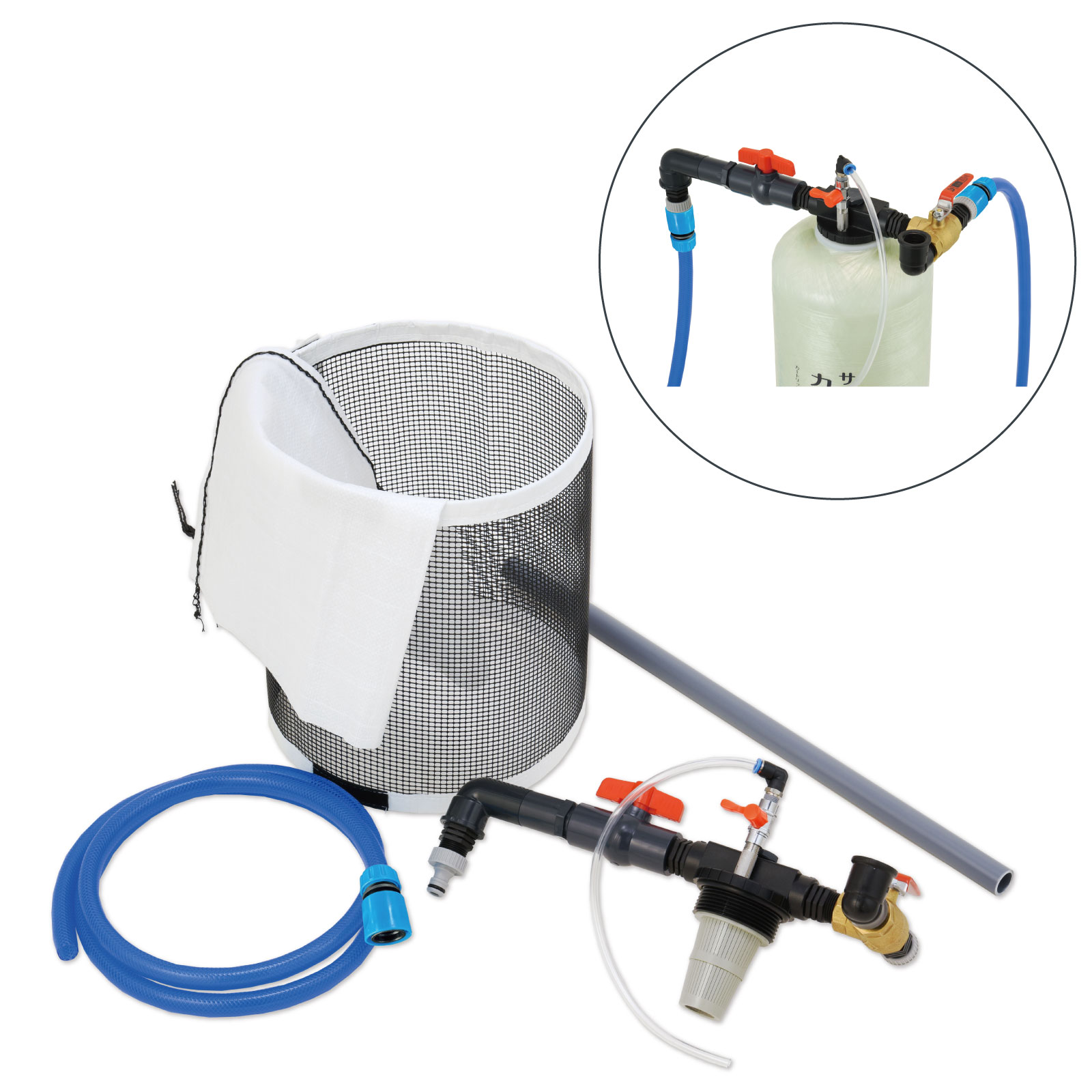 サンエイ化学 カートリッジ純水器用 イオン交換樹脂 抜き取りセット NS