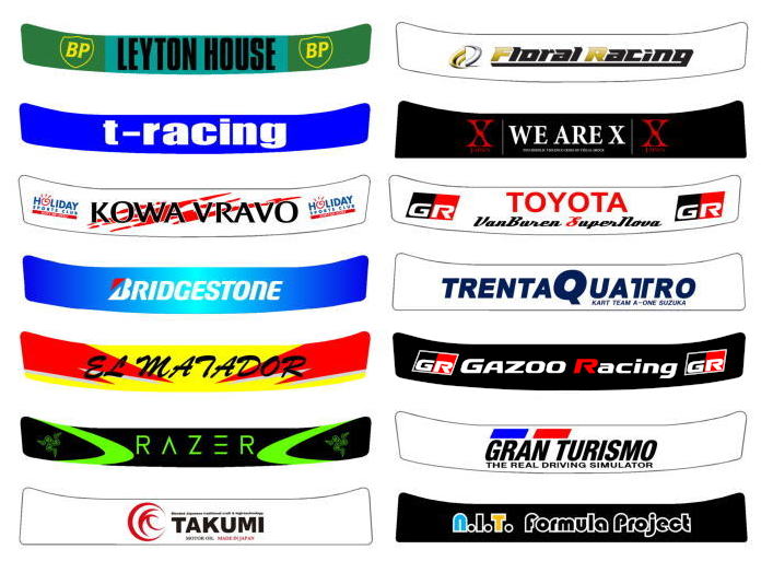 フルカラーバイザーステッカー製作【オリジナルデザインで作成】