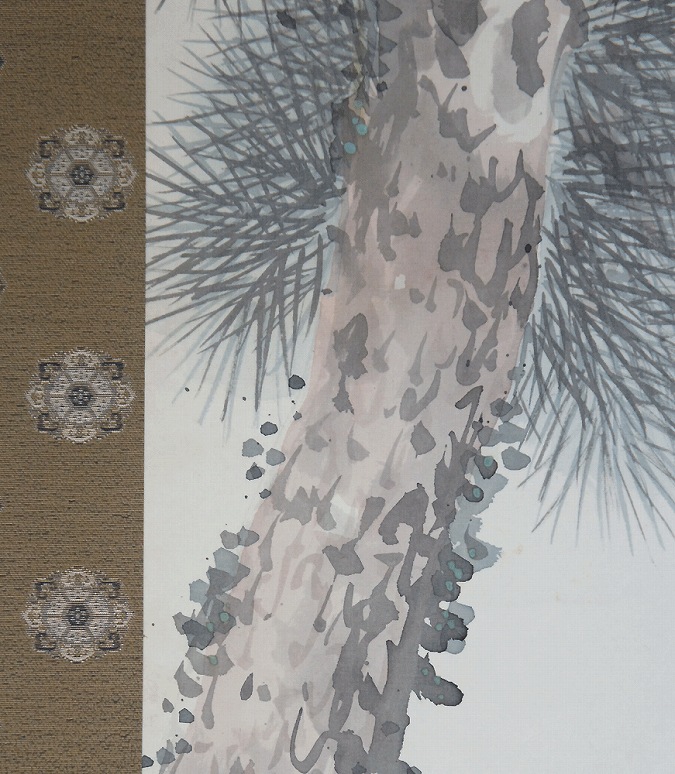 山田秋坪 松鶴迎齢図 | 掛軸(掛け軸)販売／表装ご依頼は掛軸いっぷく