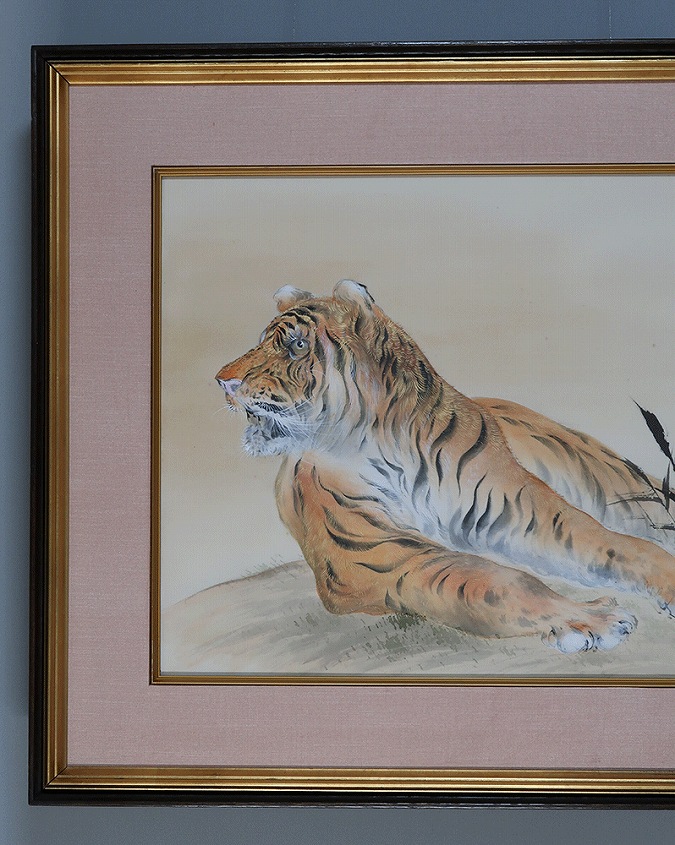 掛け軸/猛虎/清末玉峰？ 掛け軸/猛虎/清末玉峰？ 掛け軸/猛虎/清末玉峰