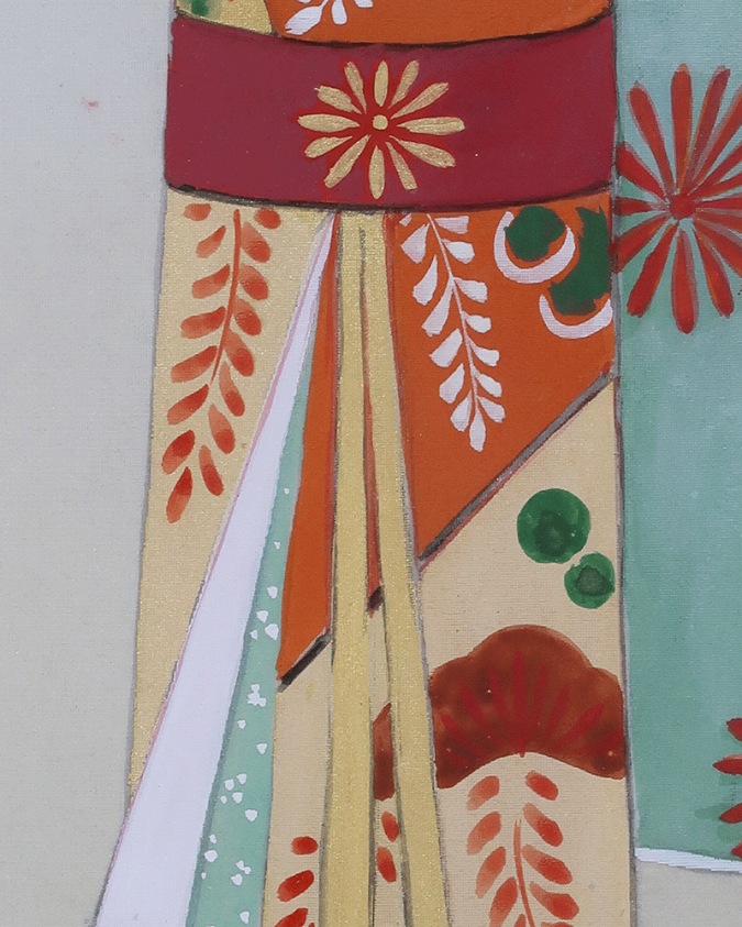 吉崎清 立雛 | 掛軸(掛け軸)販売／表装ご依頼は掛軸いっぷく掛軸