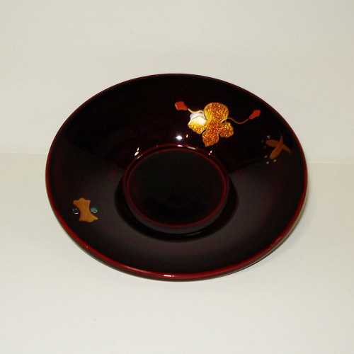 螺鈿ラデン茶托【新品】6枚組 韓国螺鈿茶托(蝶の舞い)4枚セット