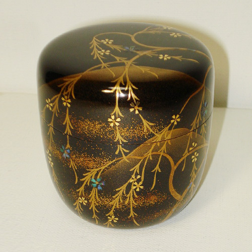 GG様リクエスト 輪島塗り 田村製/螺鈿桜文/ラウンド型手付き盆