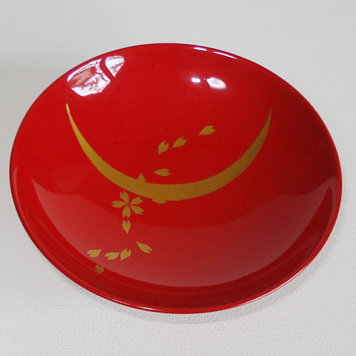 A913 木製輪島塗 枝垂桜蒔絵 時代物 盃洗 1対 （合わせ箱付） 重箱