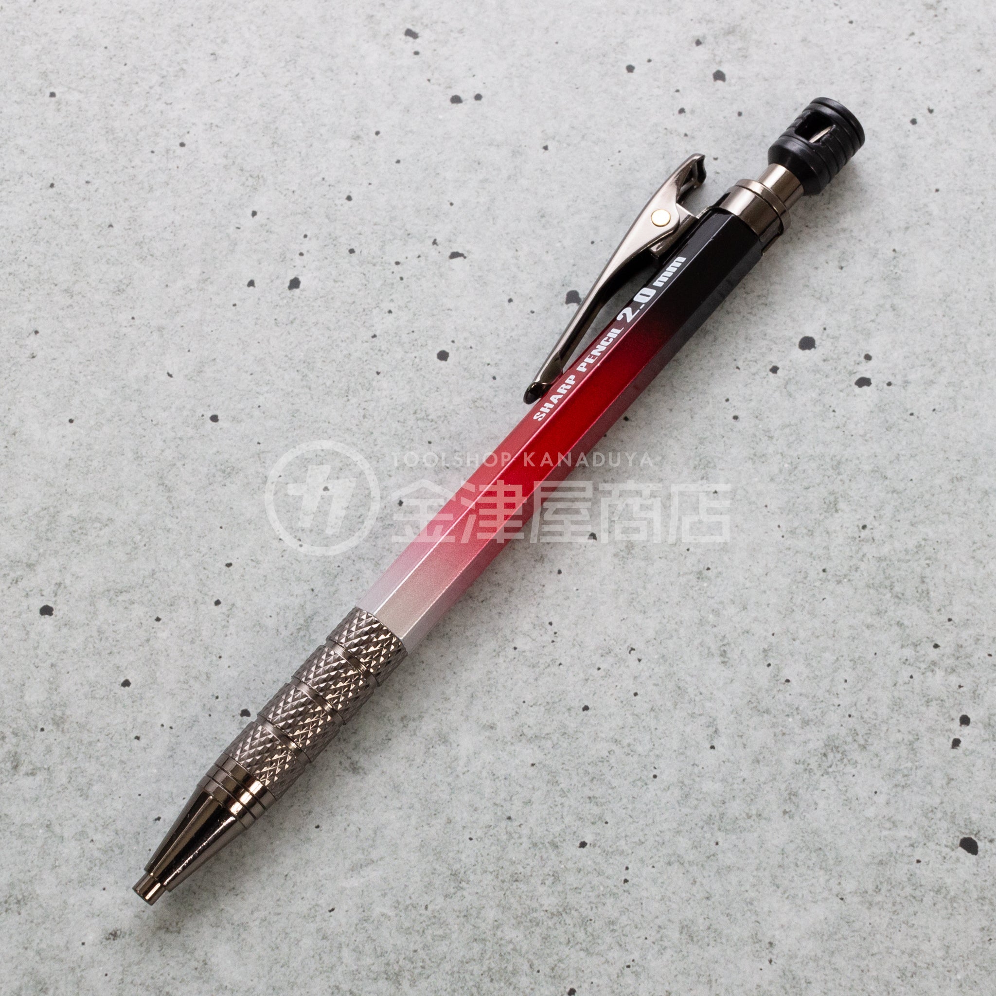 祥碩堂 建築用シャープペンシル HB2.0mm 朱雀 真鍮ボディ グラデーション