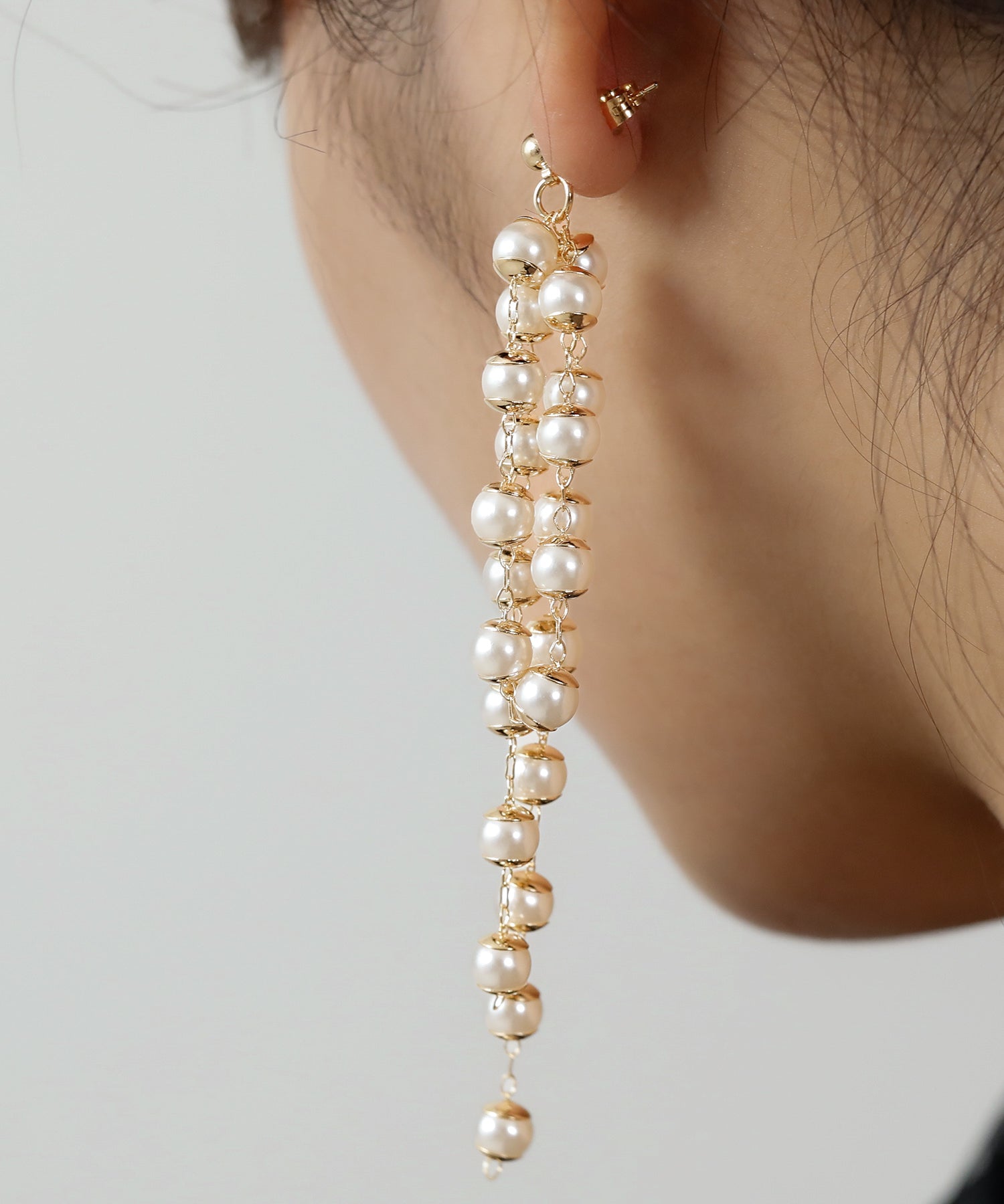 パール ロング ピアス