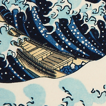 神奈川沖波裏 富嶽三十六景 葛飾北斎 復刻版浮世絵