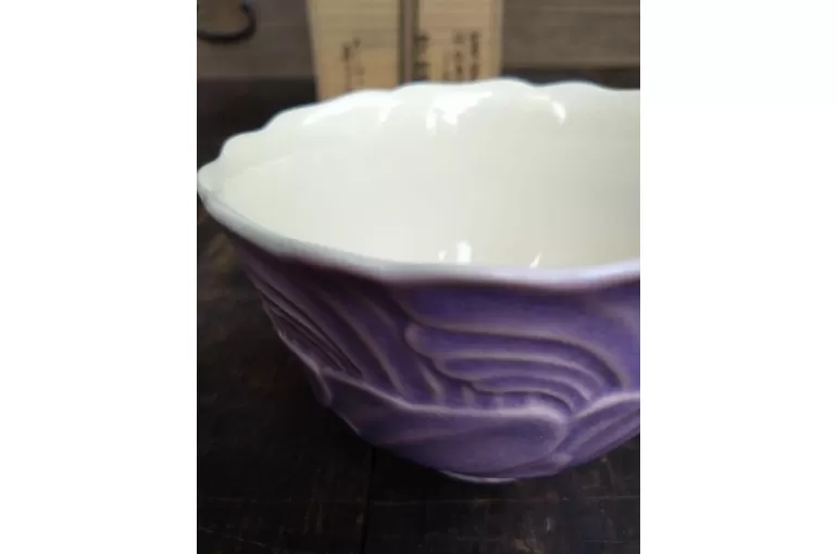 おかみのブログ編》薩摩藩島津斉彬手造り茶碗を壽官が模した紫釉茶碗が