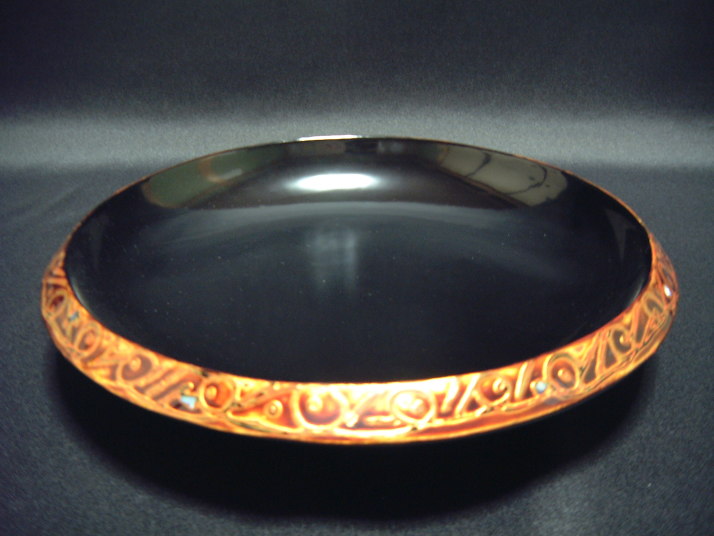 若狭塗お盆、菓子鉢