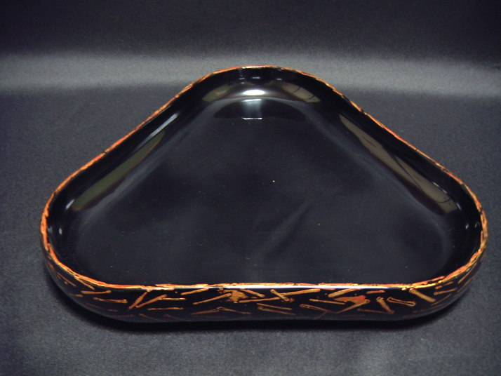 若狭塗お盆、菓子鉢