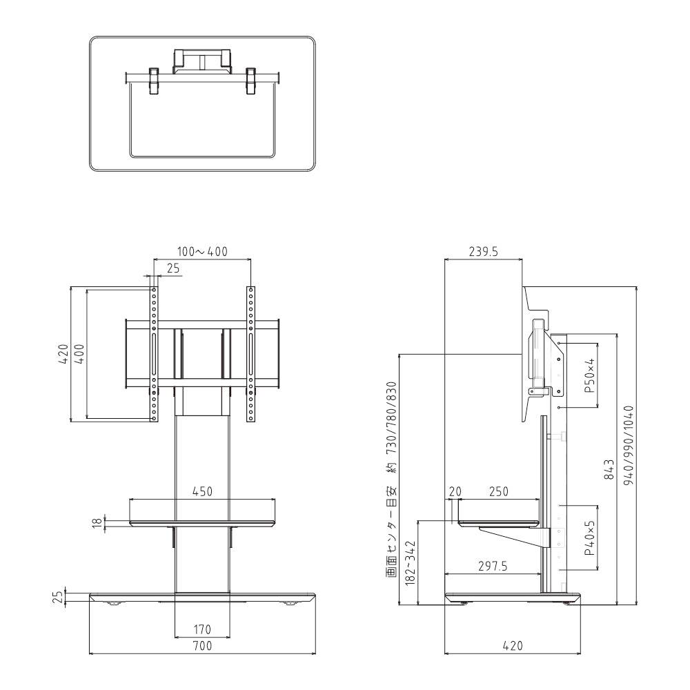 ハヤミ工産 自立スタンド TIMEZ タイメッツ KF-950の購入はこちらから