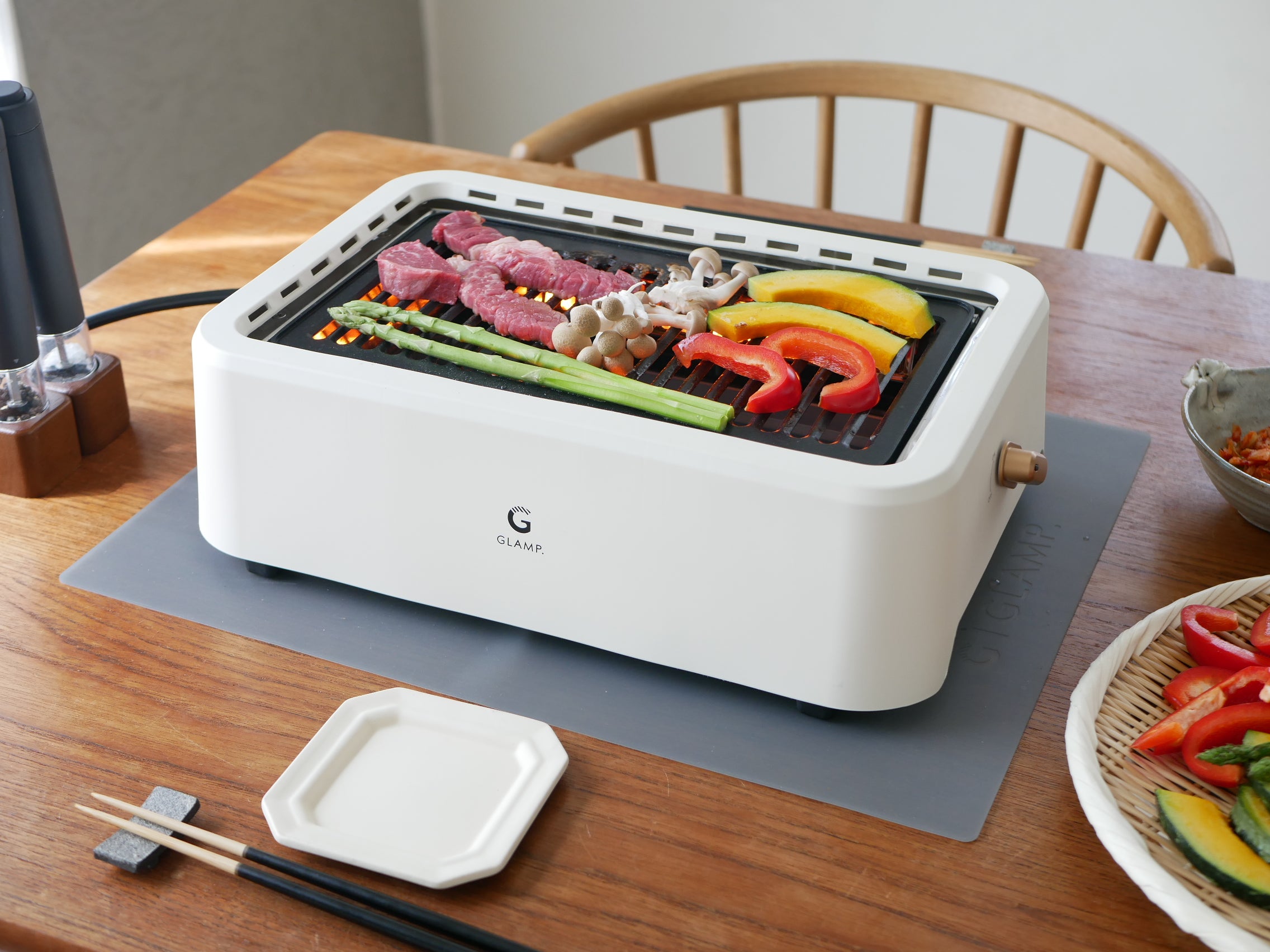 GLAMP./グランプ＞遠赤外線でじっくり 超少煙グリル – カチモ | カチ