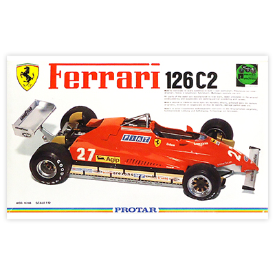 参考価格】PROTAR プロター 1/12 Ferrari 126C2 TURBO | プラモデル