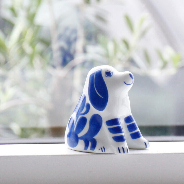 LisaLarson リサ・ラーソン 陶器 とりをみるいぬ Lisa Larson