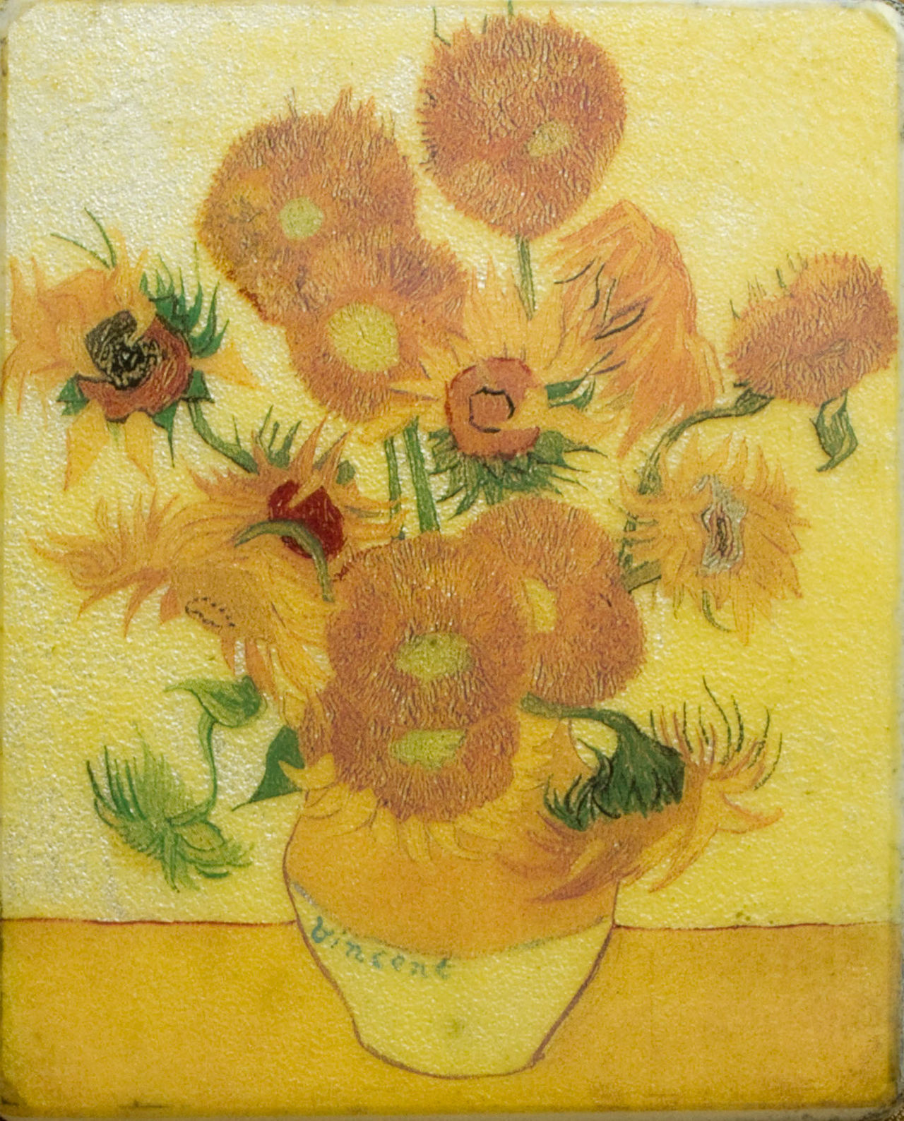 G額 ゴッホ ひまわり | 製品 | 加藤七宝製作所ウェブサイト