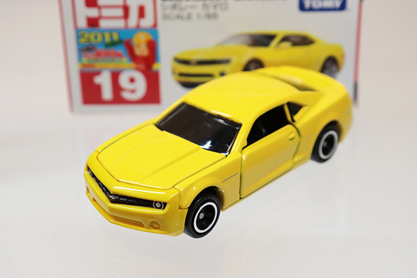 ミニカーショップ ケンボックス トミカ 赤箱☆19☆シボレーカマロ (黄