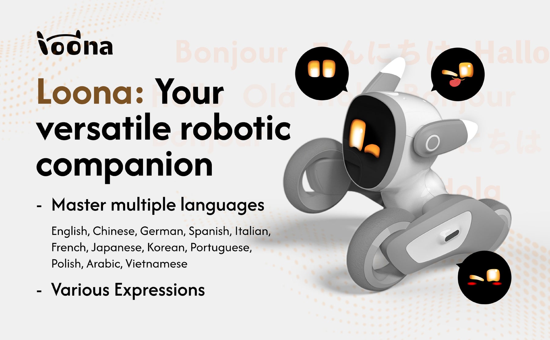 Loona Realistic Emo Robot Pet Dog - Your Smart AI Companion Robot
