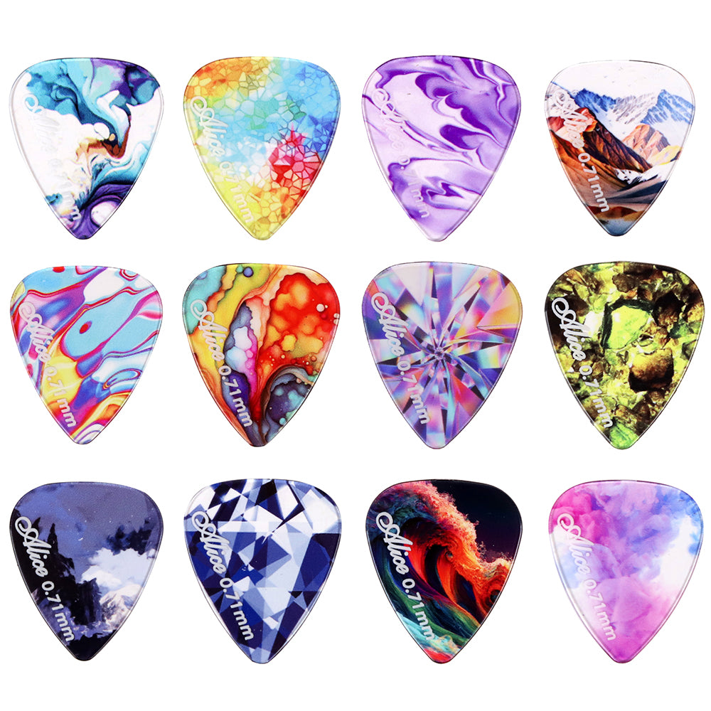 Alice アリスギターピック AWR-HR 12枚入り エレキギター アコギ用