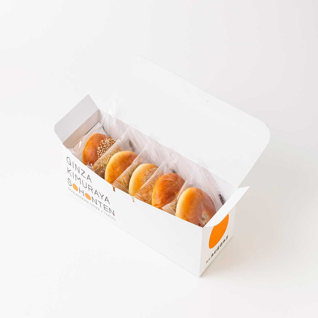 あんぱん☆ 酒種あんぱん 五色 5入 – 木村屋オンラインショップ