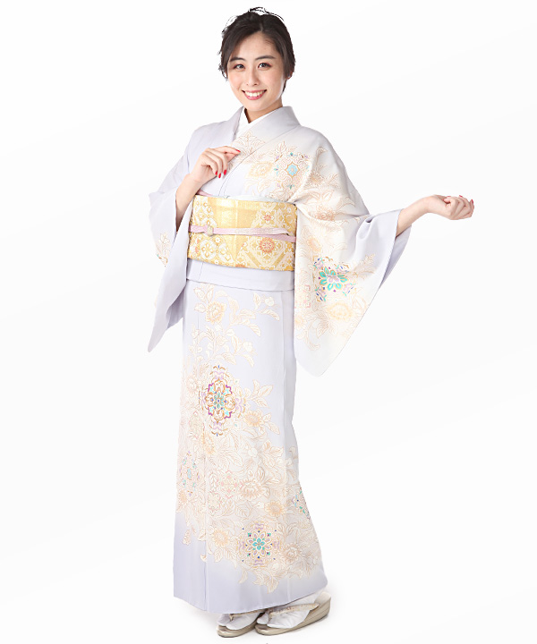 逸品】袋帯 青銅彫金 華紋 唐花 着物 和装 訪問着 振袖 結婚式 成人式