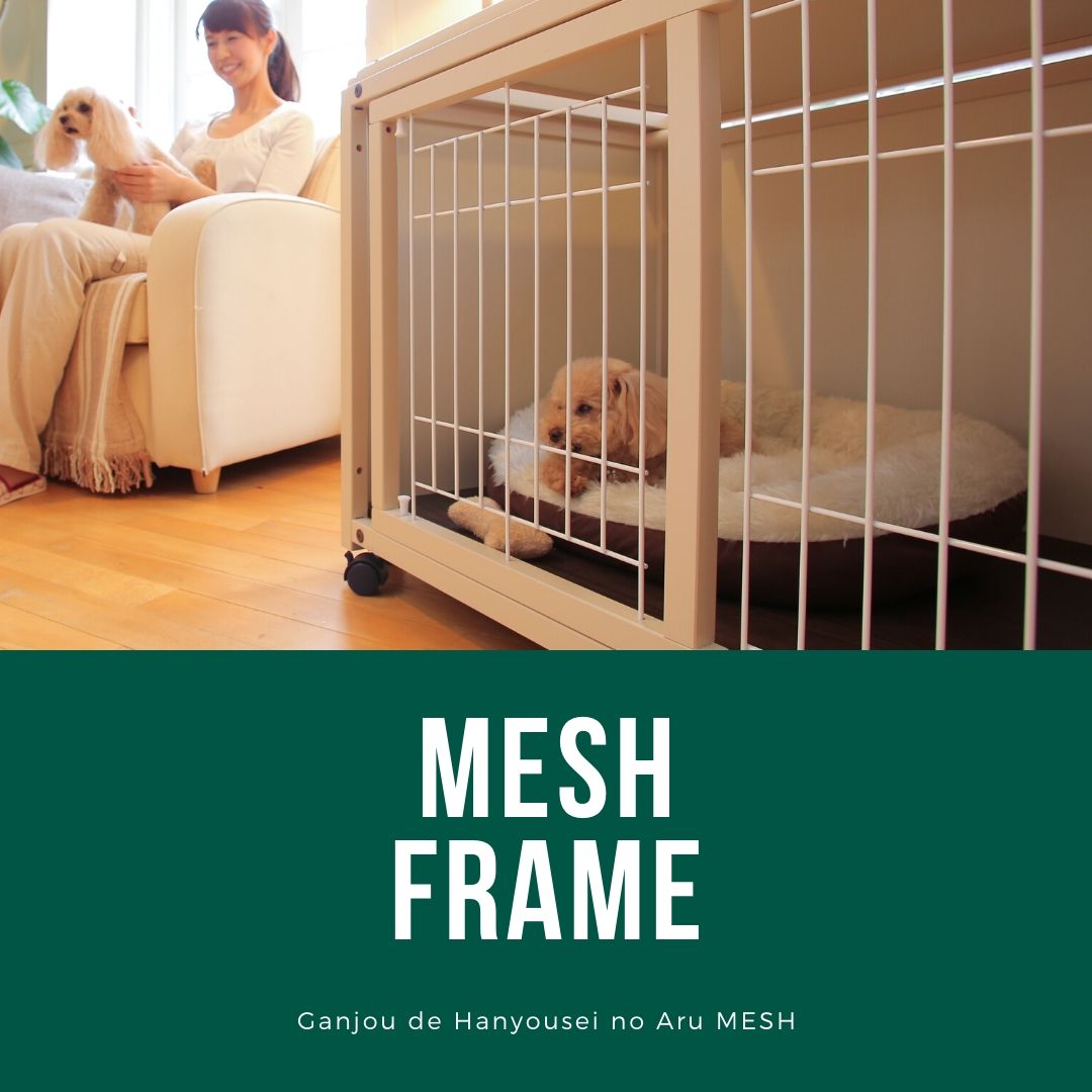 ペットケージ ハウス AS88] 小型犬用 スライド屋根付き キャスター付き