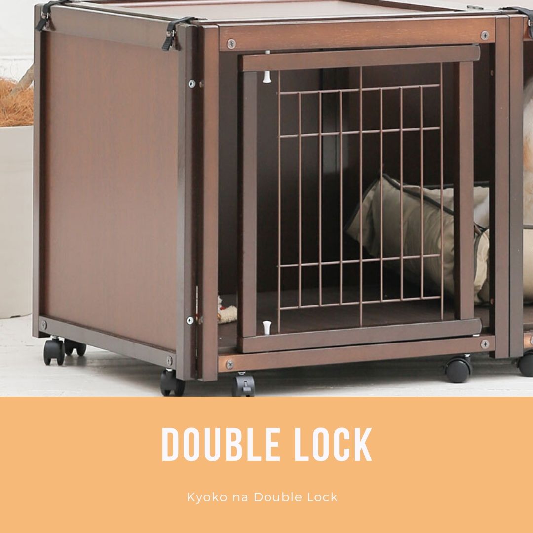 ペットケージFR60SSアクリル] 取り外しできる屋根 キャスター付きの