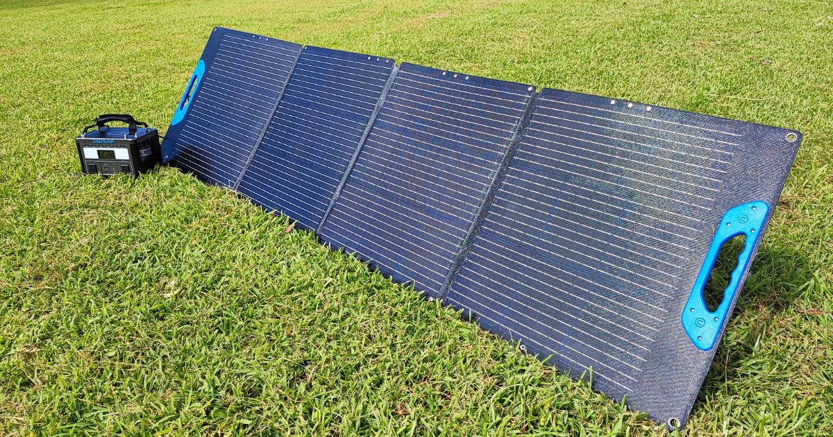 Enernova ソーラーパネル160Wレビュー！完全防水のIP68なソーラー