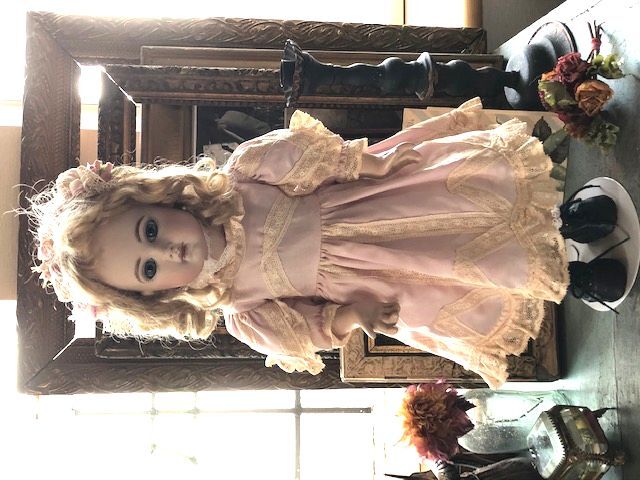 リプロビスクドール,フレンチ,デポゼEJジュモー,42cm,青目,ブロンド