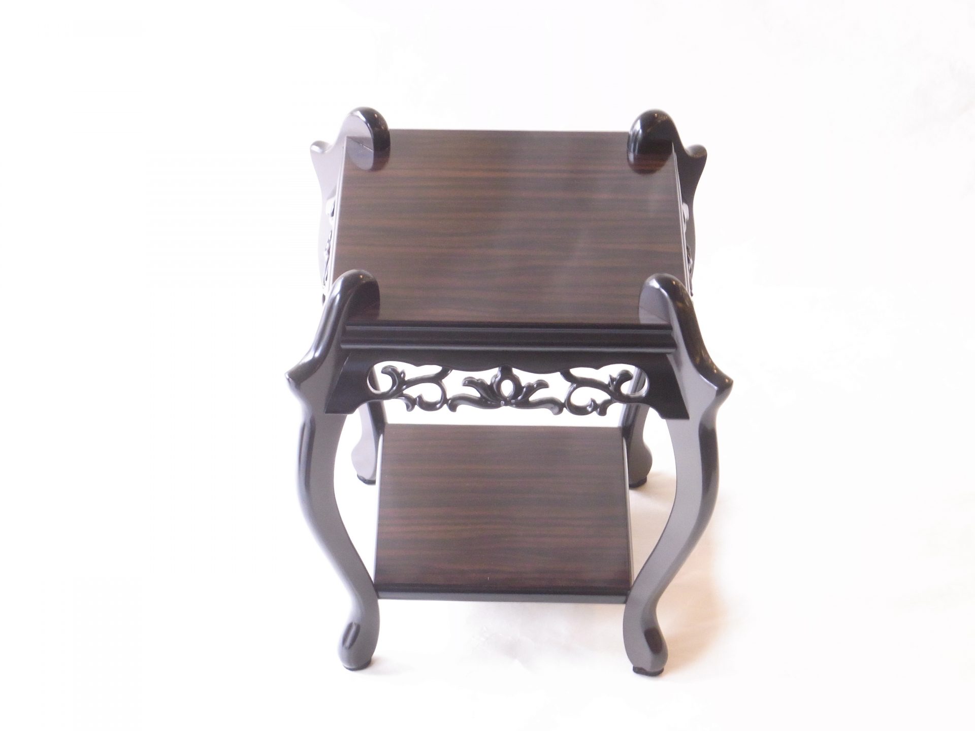 茶道 黒檀 ミニ中卓 装飾彫刻入りテーブル 2026年最新】黒檀テーブルの人気