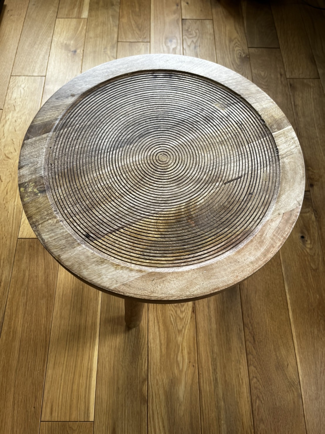 オランダ製 サイドテーブル zuiver社 一枚板 ヴィンテージ オランダ製