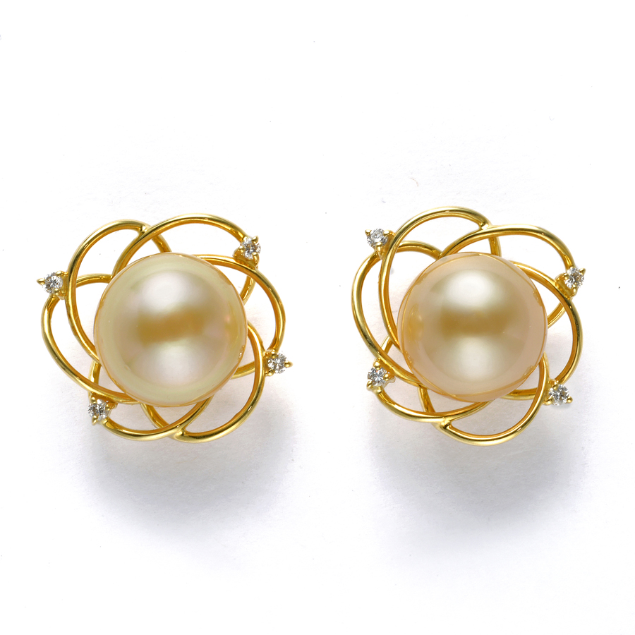 K18ゴールド パールイヤリング