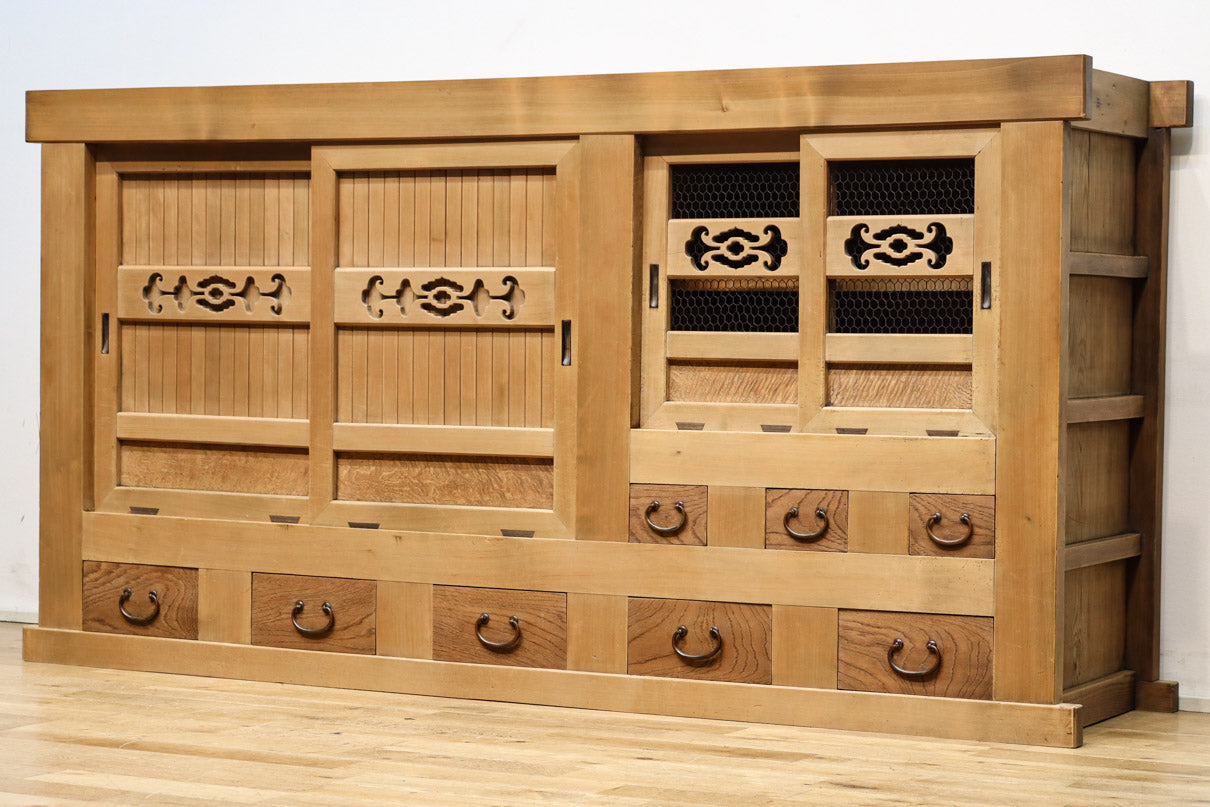 極上!! 美しい木地色に自然美が際立つ京水屋箪笥 BB2911 – 古福庵