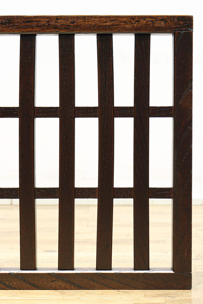 昭和レトロ 帳場格子2つ折り ついたて 格子 古道具 古民家 帳場格子