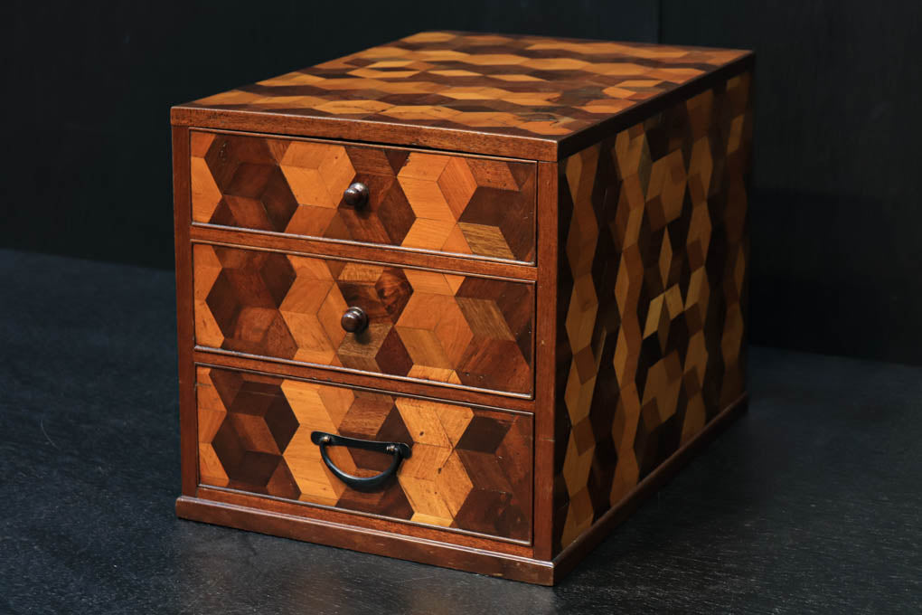 寄木細工 箱根細工 香合 かなざし 金指 茶道 アクセサリーケース 小物