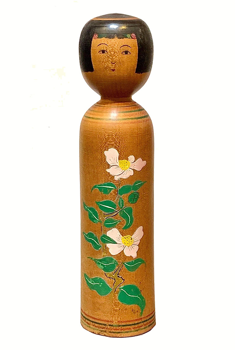 特大こけし90㎝ 秋田小安 高橋久宗 作 木地山系 材質/槐（えんじゅ