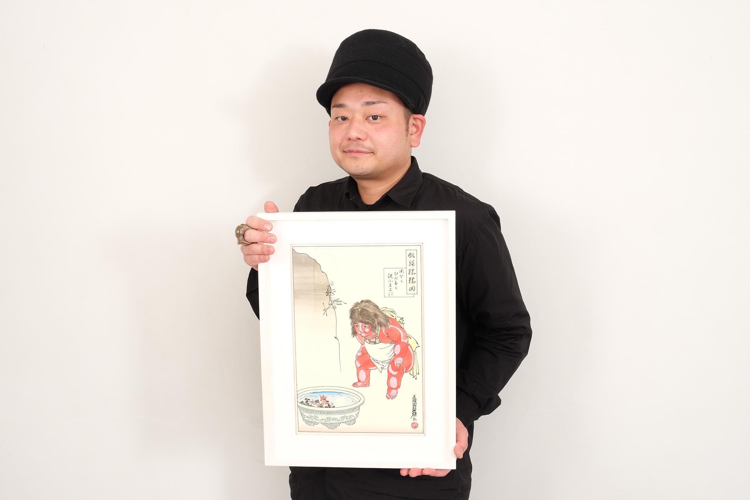 なかがわ寛奈 油彩画 「目は口ほどに」 なかがわ寛奈 油彩画 「目は口