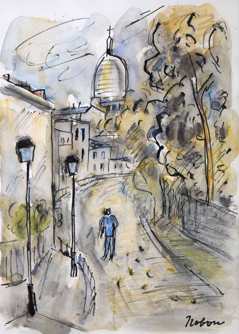 現代美術、木村二朗「デルフィ ギリシャ」8号油彩 兵庫のデュビュフェ