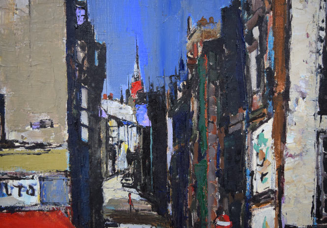 坂道 石原清 油絵 Y170 坂道 石原清 油絵 Y170